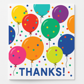 Colorful Balloon Thank You Card
